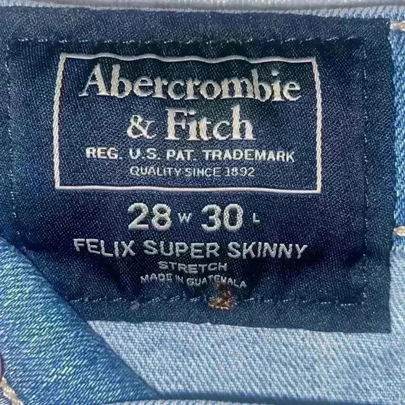 Vintage Y2K Abercrombie and Fitch Felix super skinny stretch jeans - Picture 3 of 8